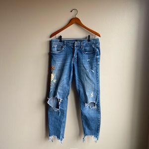 Floral Zara Jeans